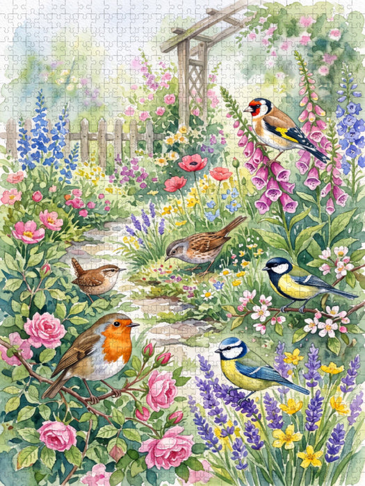 Gefiederte Sänger der Natur - CALVENDO Foto-Puzzle'