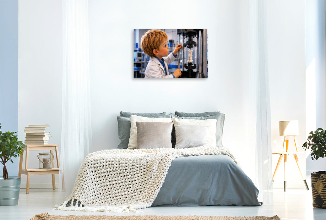 Premium Textil-Leinwand Belastungstest