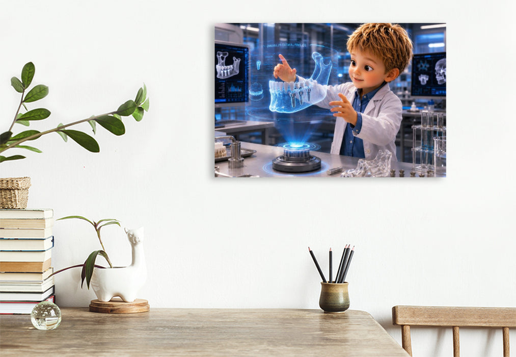Premium Textil-Leinwand Implantatplanung