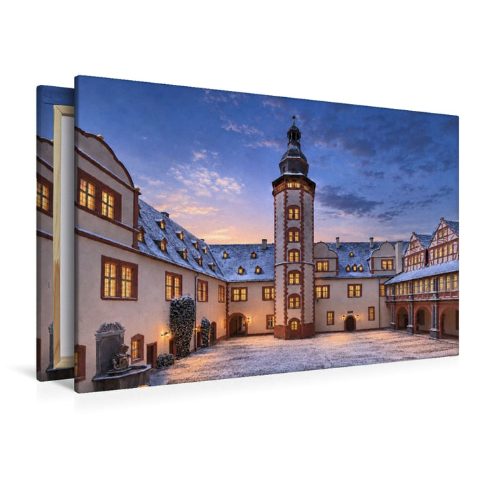 Premium Textil-Leinwand Schloss Weilburg
