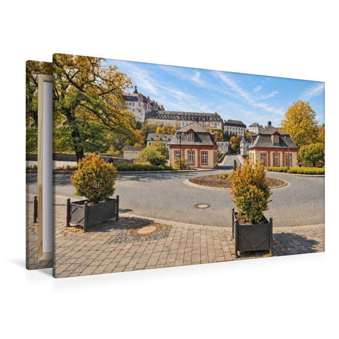 Premium Textil-Leinwand Schloss Weilburg