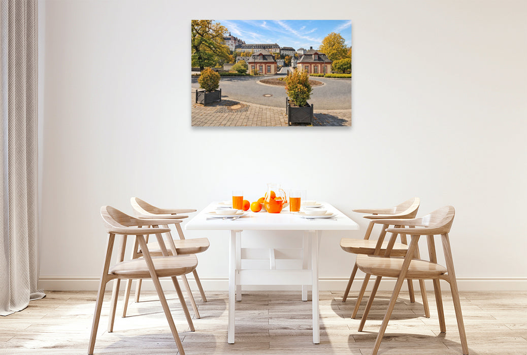 Premium Textil-Leinwand Schloss Weilburg