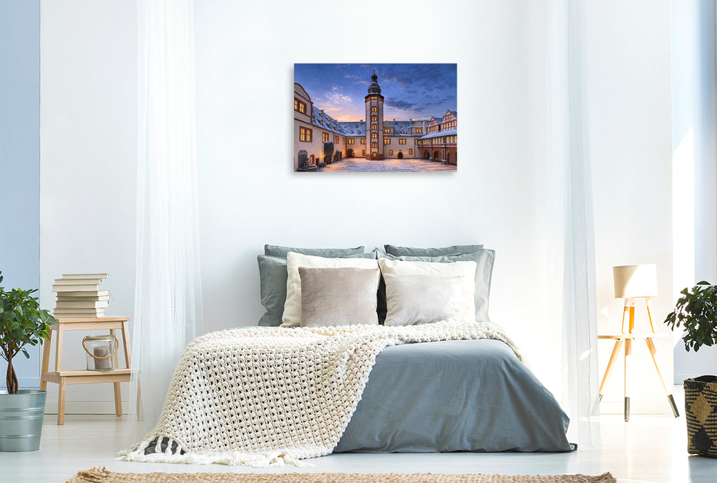 Premium Textil-Leinwand Schloss Weilburg