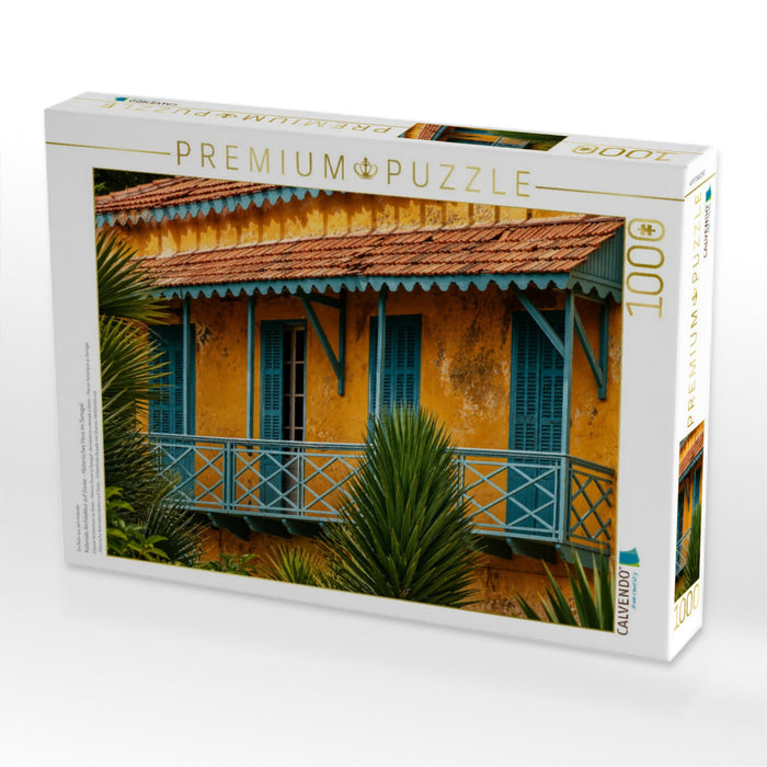 Koloniale Architektur auf Gorée – Historisches Haus im Senegal - CALVENDO Foto-Puzzle'