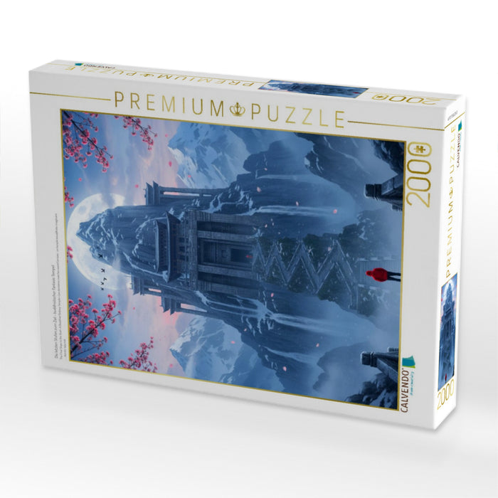 Die letzten Stufen zum Ziel - buddhistischer Fantasie Tempel - CALVENDO Foto-Puzzle'