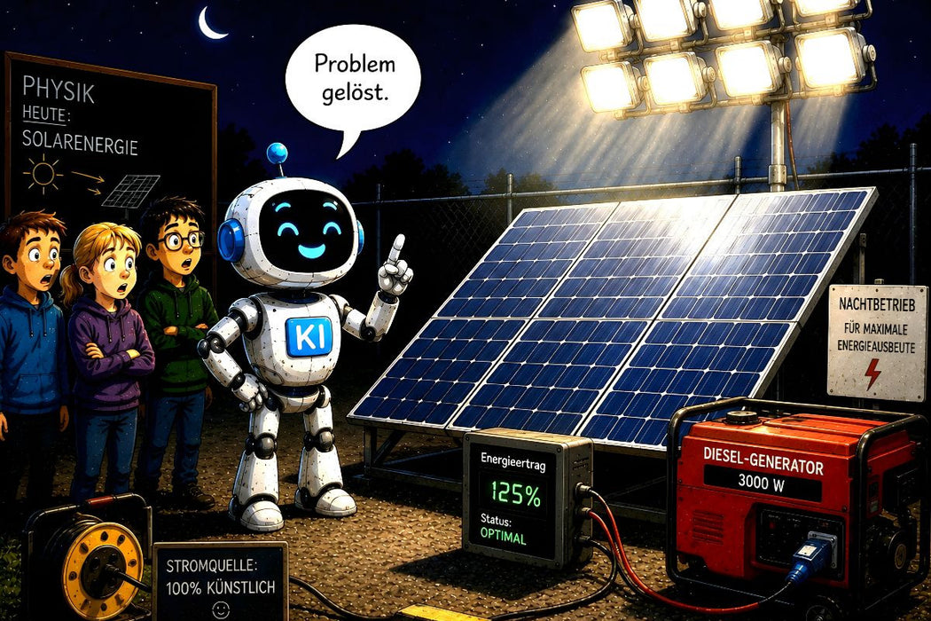 Premium Textil-Leinwand Die Energielüge