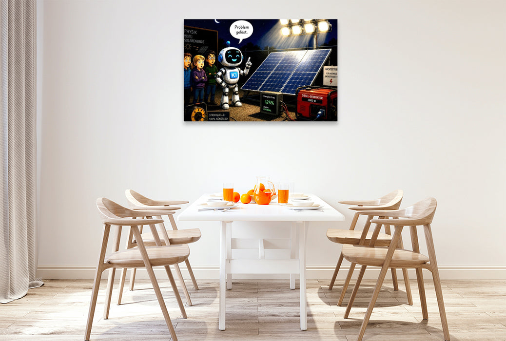Premium Textil-Leinwand Die Energielüge