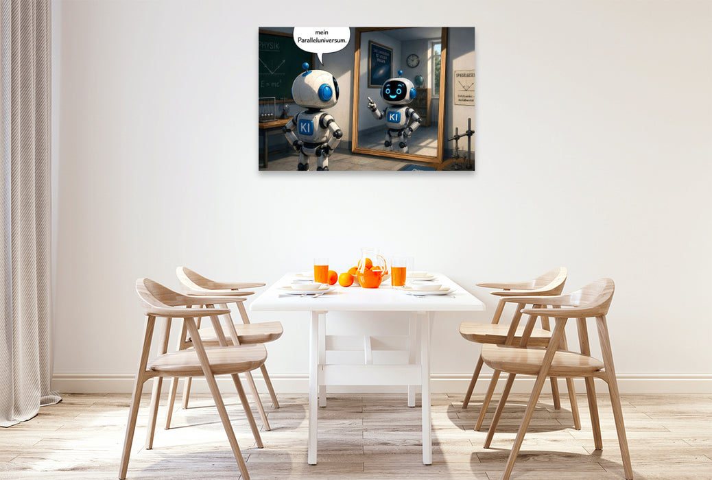 Premium Textil-Leinwand Das falsche Spiegelbild