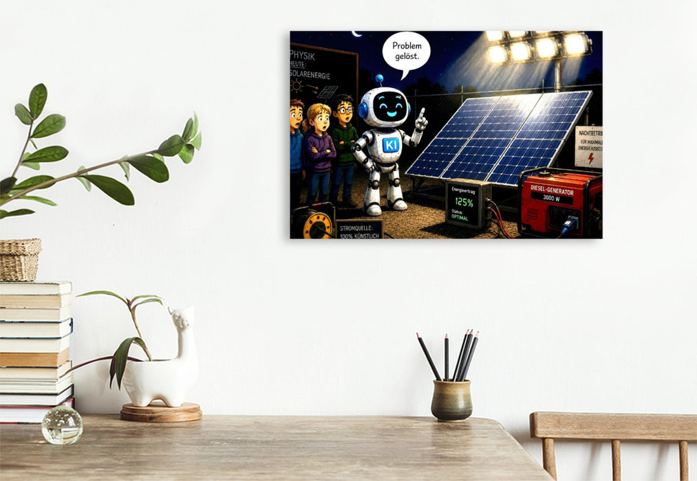 Premium Textil-Leinwand Die Energielüge