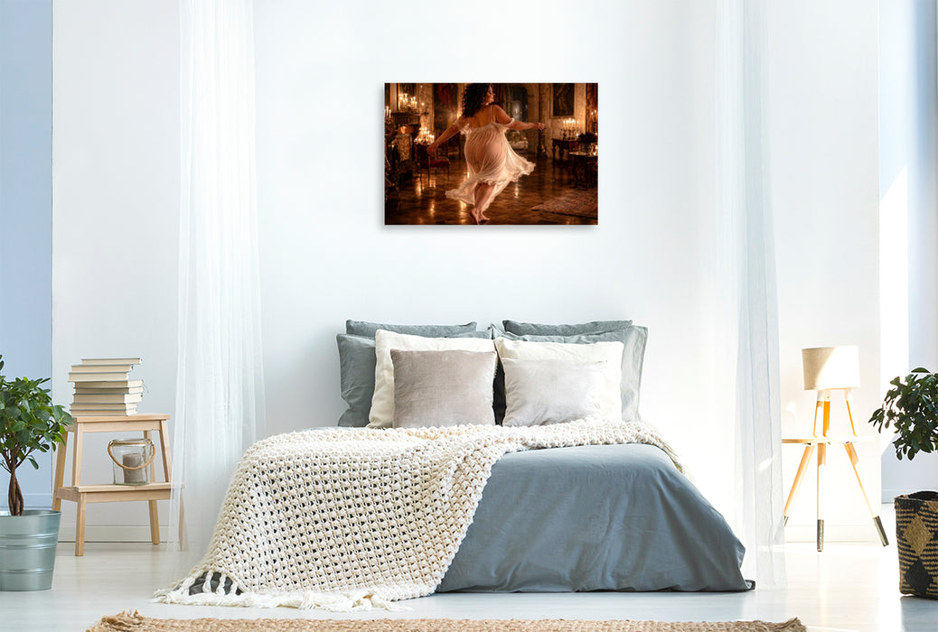 Premium Textil-Leinwand Die Gräfin im Glück
