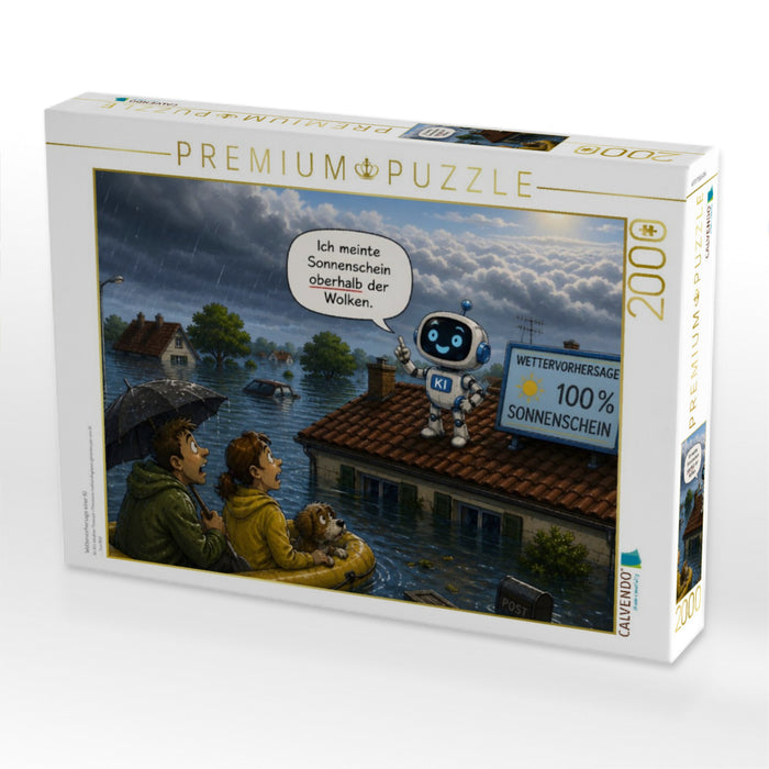 Wettervorhersage einer KI - CALVENDO Foto-Puzzle'