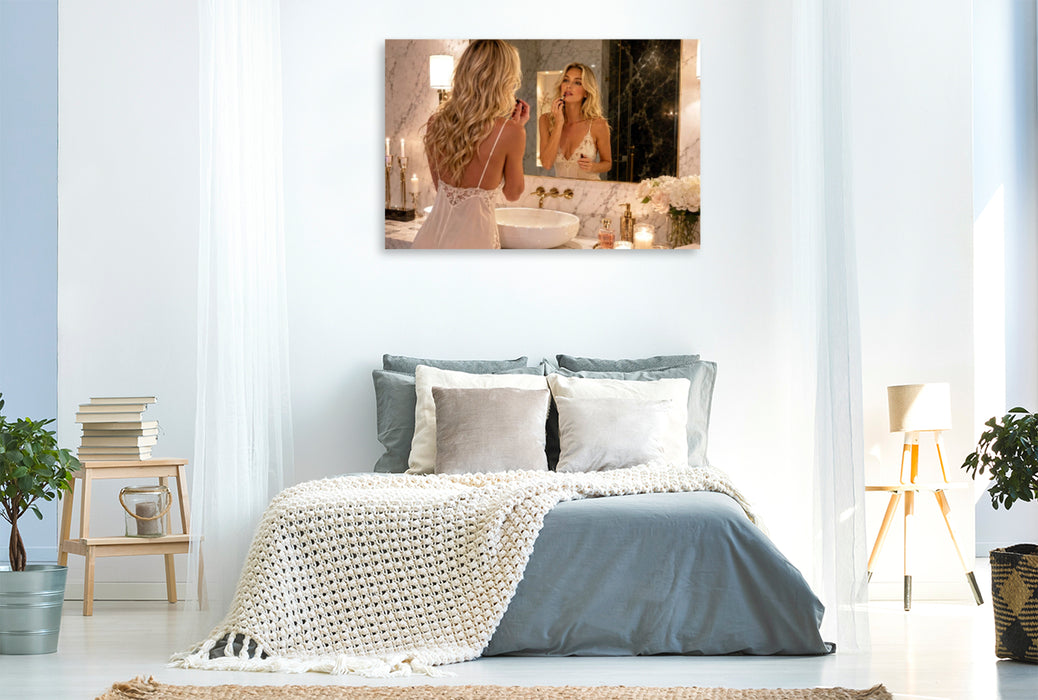 Premium Textil-Leinwand Ein guter Start in den Tag