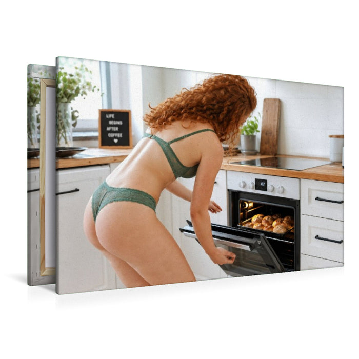 Premium Textil-Leinwand Sonntagsfrühstück