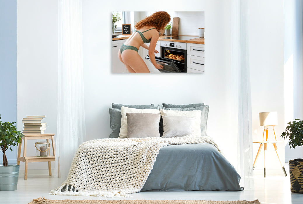 Premium Textil-Leinwand Sonntagsfrühstück