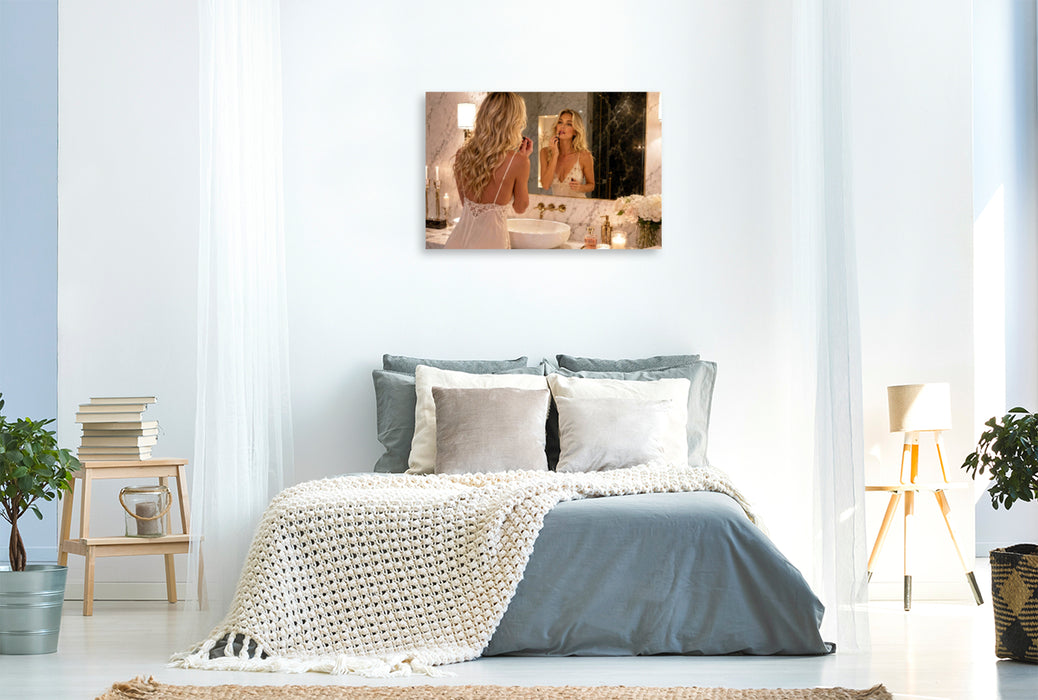 Premium Textil-Leinwand Ein guter Start in den Tag