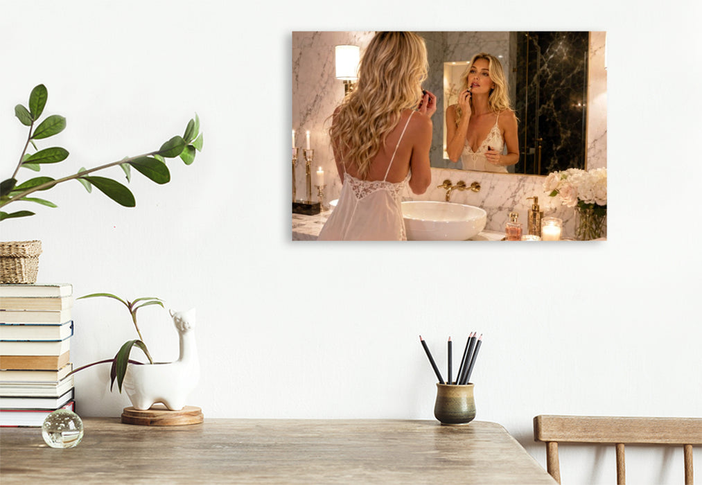 Premium Textil-Leinwand Ein guter Start in den Tag