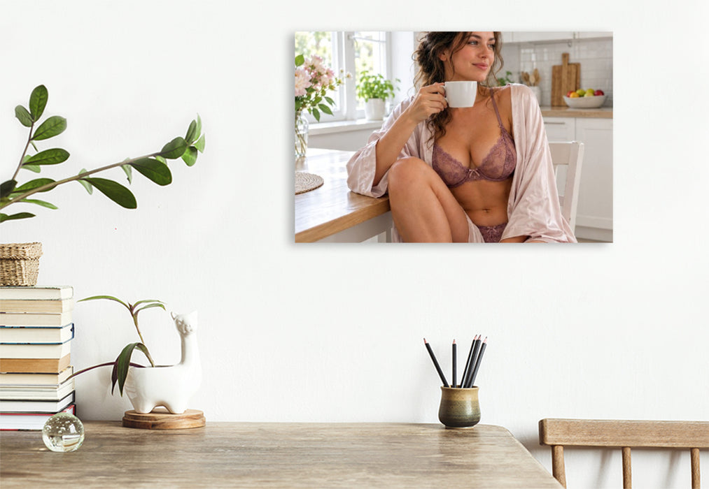 Premium Textil-Leinwand Den ruhigen Moment genießen