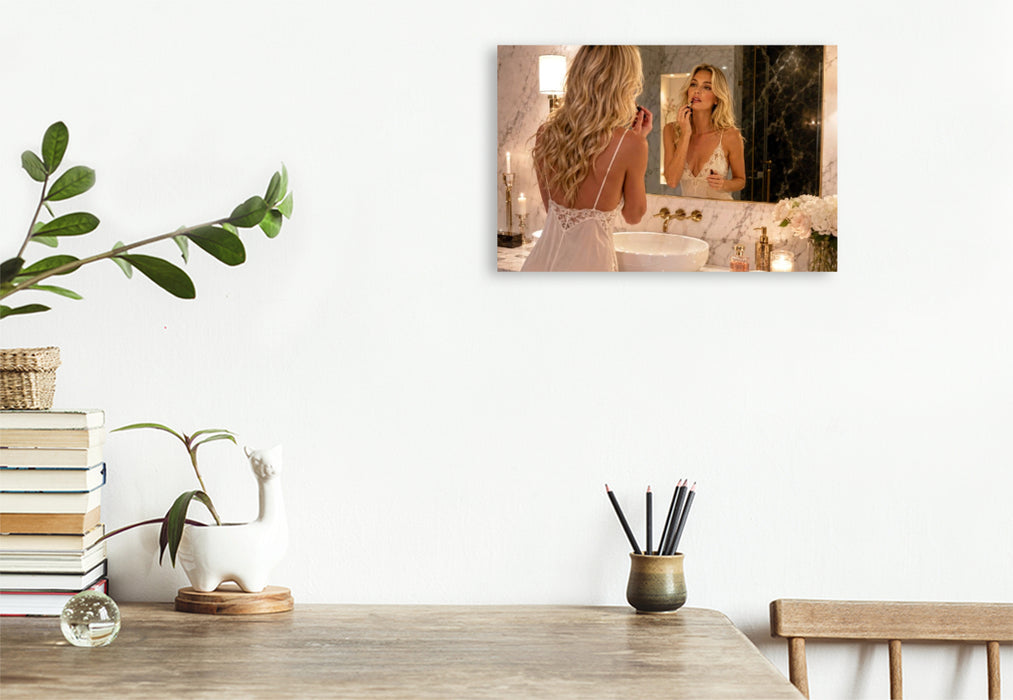 Premium Textil-Leinwand Ein guter Start in den Tag