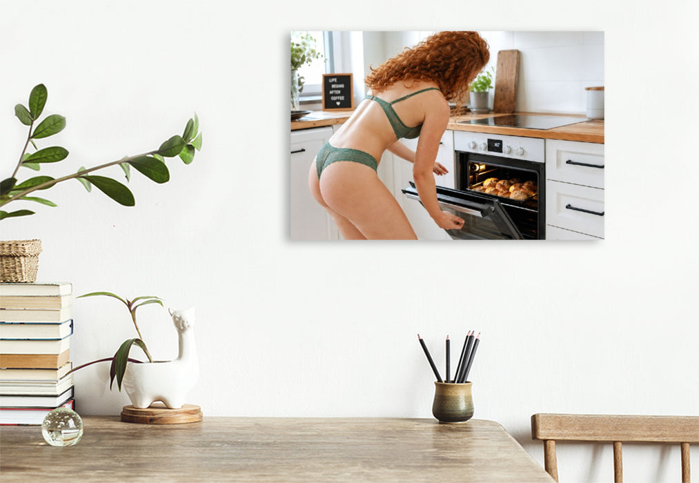 Premium Textil-Leinwand Sonntagsfrühstück
