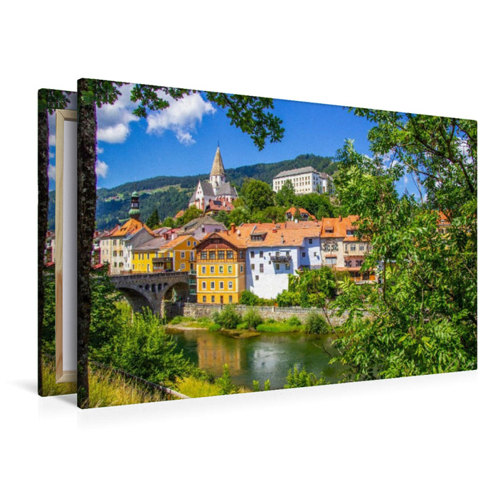 Premium Textil-Leinwand Auf der Murpromenade