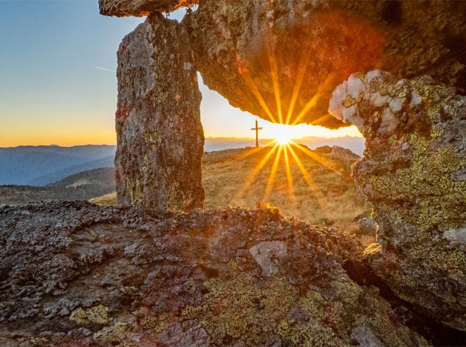 Sonnenstrahlen am Gstoder - CALVENDO Foto-Puzzle'