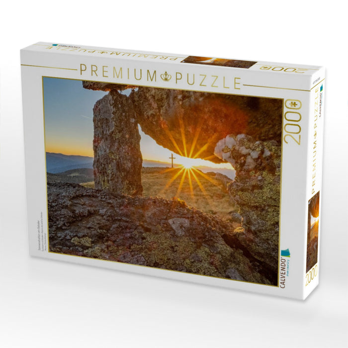 Sonnenstrahlen am Gstoder - CALVENDO Foto-Puzzle'