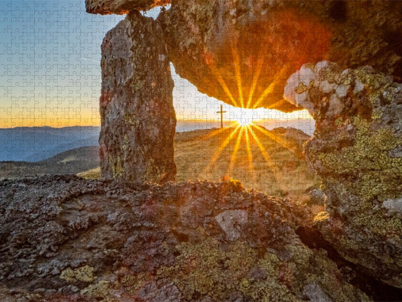 Sonnenstrahlen am Gstoder - CALVENDO Foto-Puzzle'