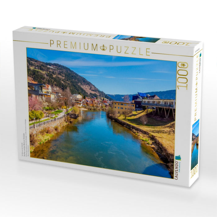 Die Mur und der Blick zur Stolzalpe - CALVENDO Foto-Puzzle'