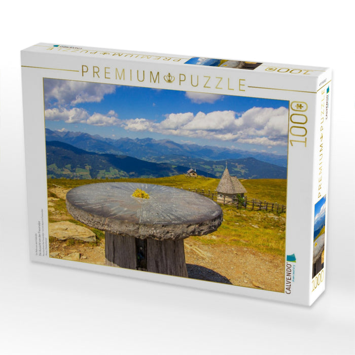 Die Aussicht von der Frauenalpe - CALVENDO Foto-Puzzle'