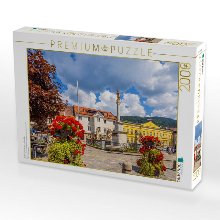 Die Mariensäule am Schillerplatz - CALVENDO Foto-Puzzle'