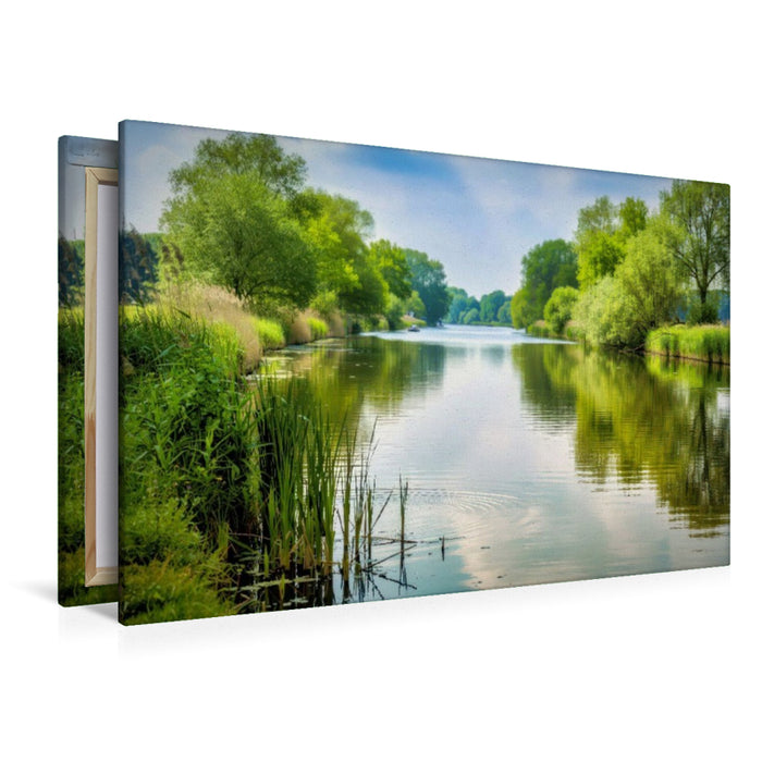 Premium Textil-Leinwand Wo Natur nicht Kulisse ist, sondern Gefühl.