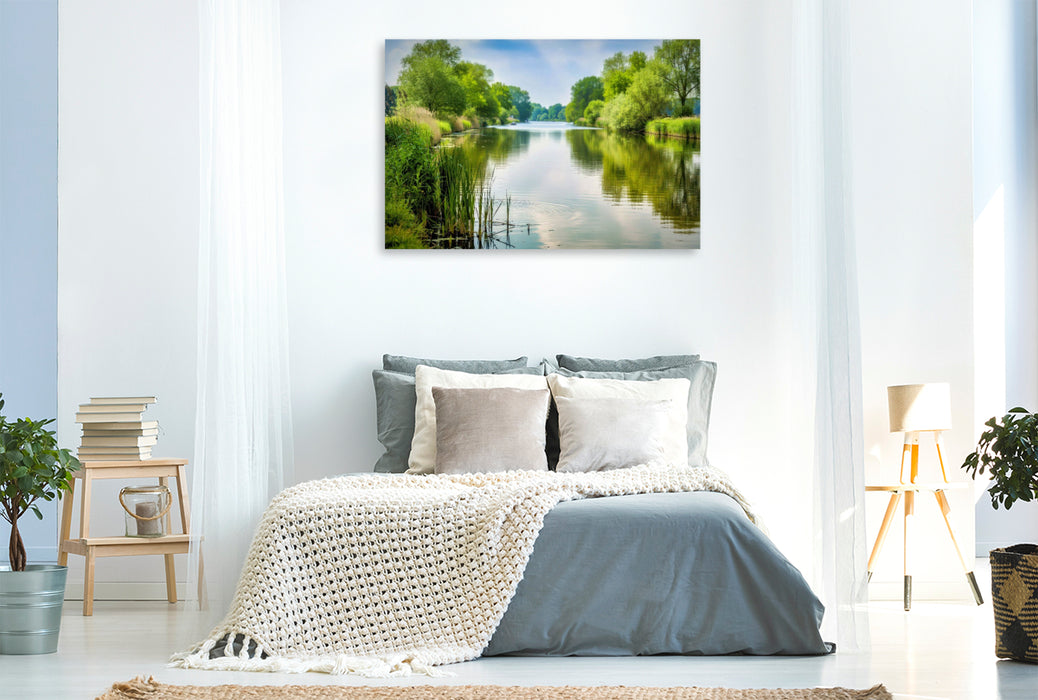 Premium Textil-Leinwand Wo Natur nicht Kulisse ist, sondern Gefühl.