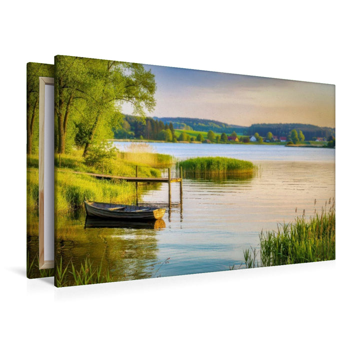 Premium Textil-Leinwand Wasser, das die Haut streichelt und den Geist klärt.