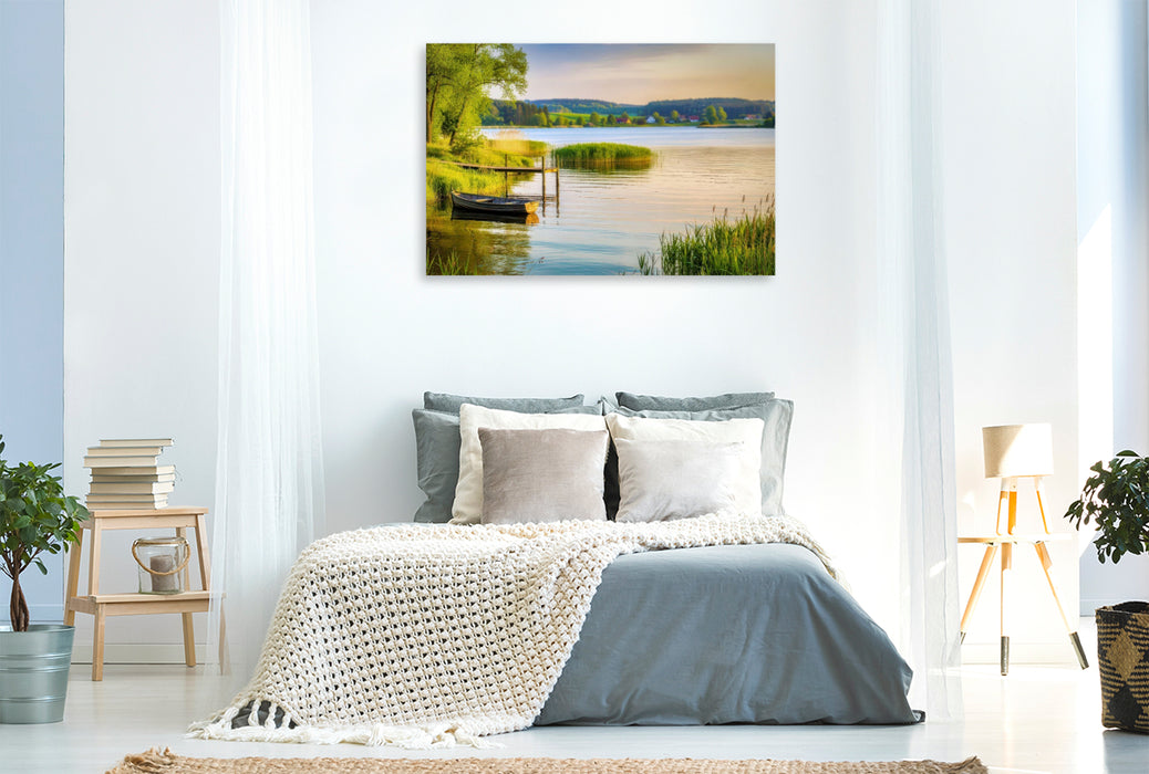 Premium Textil-Leinwand Wasser, das die Haut streichelt und den Geist klärt.