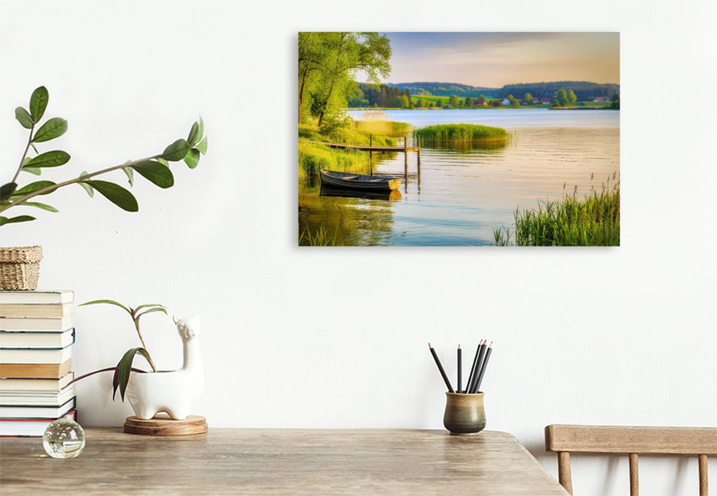 Premium Textil-Leinwand Wasser, das die Haut streichelt und den Geist klärt.