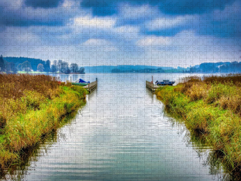 Blau wie Freiheit, still wie ein Sommermorgen. - CALVENDO Foto-Puzzle'
