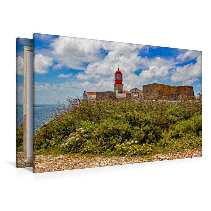 Premium Textil-Leinwand Der Leuchtturm am Ende der Welt