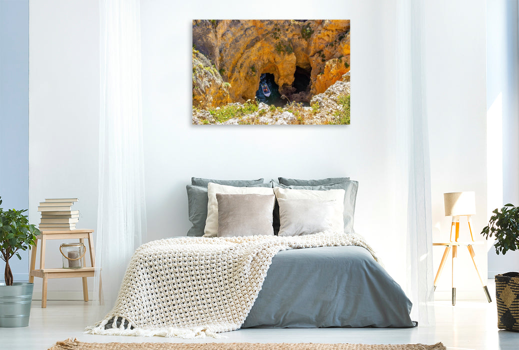 Premium Textil-Leinwand Felslandschaft der Ponta da Piedade in Lagos