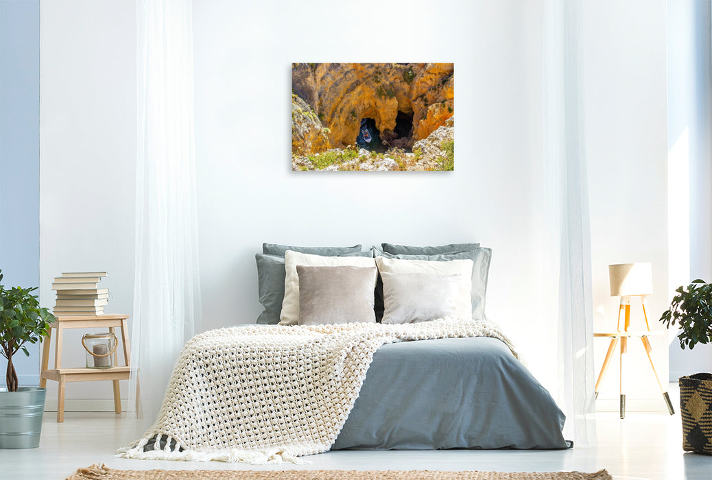 Premium Textil-Leinwand Felslandschaft der Ponta da Piedade in Lagos