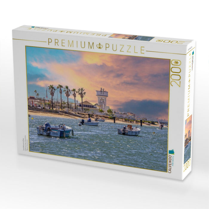Leuchtturm in Faro - CALVENDO Foto-Puzzle'