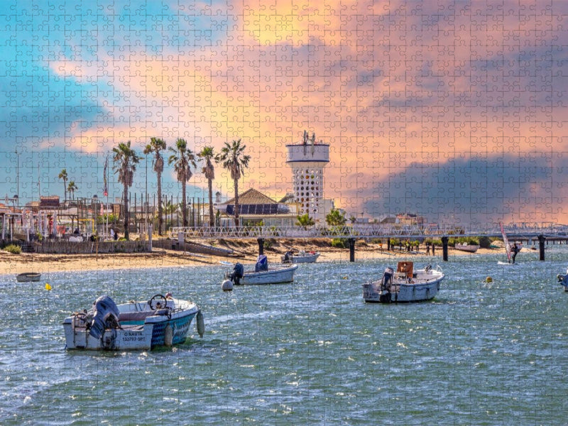 Leuchtturm in Faro - CALVENDO Foto-Puzzle'