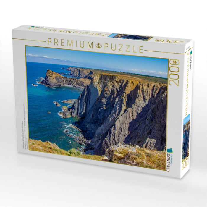 Steilklippen der Ponta da Atalaia in Arrifana - CALVENDO Foto-Puzzle'