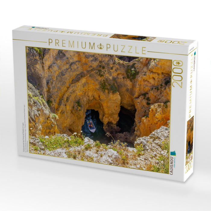 Felslandschaft der Ponta da Piedade in Lagos - CALVENDO Foto-Puzzle'