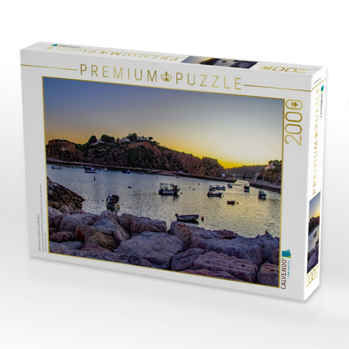 Abendruhe im Hafen von Albufeira - CALVENDO Foto-Puzzle'