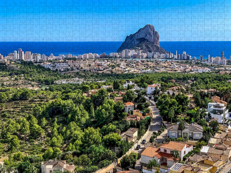 Calpe Ansicht mit Penom de Ifac - CALVENDO Foto-Puzzle'