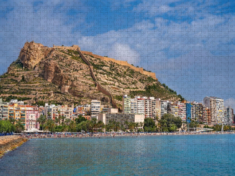 Panorama Alicante mit Burg - CALVENDO Foto-Puzzle'
