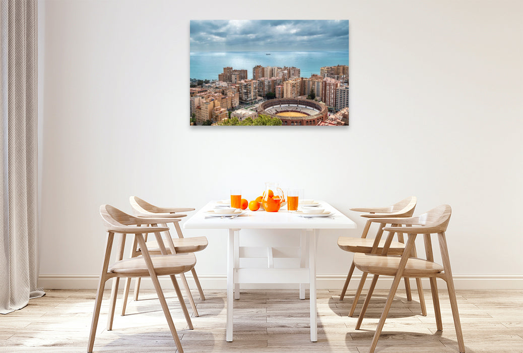 Premium Textil-Leinwand Alicante mit Stierkampfarena