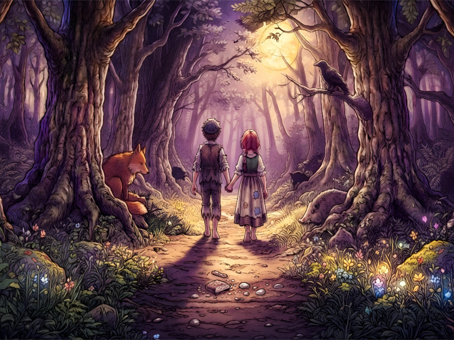 Dunkle Gestalten in finsterer Nacht - CALVENDO Foto-Puzzle'