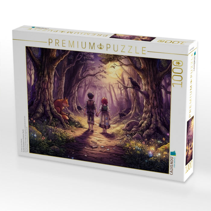 Dunkle Gestalten in finsterer Nacht - CALVENDO Foto-Puzzle'