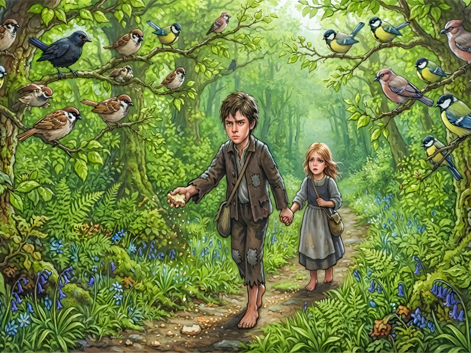 Erneutes Aussetzen und verlorene Brotkrumen - CALVENDO Foto-Puzzle'